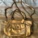 Coach Bags | Coach Gold Leather Bag | Color: Gold | Size: Os