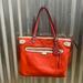 Coach Bags | Coach Smooth Leather Tote | Color: Orange/Pink | Size: 15.5 12 4