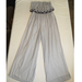 Jessica Simpson Pants & Jumpsuits | Jessica Simpson Strapless Blue & White Jumpsuit, Size M | Color: Blue/White | Size: M