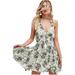 Free People Dresses | Free People Washed Ashore Floral Mini Dress | Color: Cream/Yellow | Size: Xs