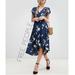 Free People Dresses | Free People Lost In You Midi Floral Dress In Navy | Color: Blue | Size: S