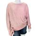 Anthropologie Sweaters | Free Ship Nwt Anthro Saturday/Sunday Payton Brushed Fleece Side Tie Sweater | Color: Pink | Size: Xl