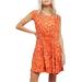 Free People Dresses | Free People Womens Fake Love Printed Mini Dress, Orange, Dm | Color: Orange | Size: S