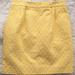 Kate Spade Skirts | Kate Spade Skirt The Rules Meredith Yellow Jacquard Pencil Skirt Us4 | Color: Yellow | Size: 4