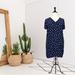 Madewell Dresses | Madewell Button Down Back Easy Dress In Daisy Dots | Color: Blue/Yellow | Size: L