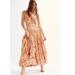 Free People Dresses | Free People Printed Something Magical Floral Tiered Maxi Dress Xl Nw0t | Color: Gold/Pink | Size: Xl