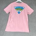 Columbia Shirts | Columbia Pfg Men's Large T-Shirt Fishing Pink Casual Short Sleeve Crewneck | Color: Blue/Pink | Size: L