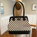 Kate Spade Bags | Kate Spade Ny Shoulder Bag. Beige With Black Polkadots & Black Leather Handles. | Color: Black/Cream | Size: Os