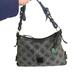 Dooney & Bourke Bags | Dooney & Bourkey Small East/West Slouch Bag Signature Print Canvas Duck Toggle | Color: Black/Gray | Size: Os