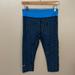 Under Armour Pants & Jumpsuits | Euc Under Armor Workout Legging. Medium | Color: Black/Blue | Size: M