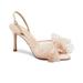 Kate Spade Shoes | Kate Spade 8.5 B Bridal Sparkle Heels Tulle Bow Satin Parchment & Gold New | Color: Cream/White | Size: 8.5