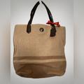 Coach Bags | Coach F24665 Stripe North South Beige Wool Tote Bag | Color: Brown/Tan | Size: Os