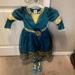 Disney Costumes | Disney Meredith Costume With Shoes, Size 3 Dress And 7/8 Toddler Shoes. | Color: Red | Size: Size 3 Toddler / Dress. (Shoes 7/8 Toddler)