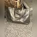 Coach Bags | Coach Silver Leather Bag | Color: Silver | Size: Os