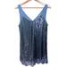 Free People Dresses | Free People Sequin Dress | Color: Blue | Size: S