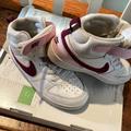 Nike Shoes | Girls Nike Shoes Size 2 | Color: Pink/White | Size: 2bb