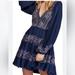 Free People Dresses | Free People My Love Embroidered Indigo Combo | Color: Blue | Size: M