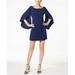 Jessica Simpson Dresses | Jessica Simpson Flutter Sleeve Mini Dress | Color: Blue/Gold | Size: 4