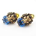 Gucci Jewelry | Gucci Lion Head Stone Crack Earrings Gold Unisex | Color: Gold | Size: Os