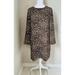 J. Crew Dresses | J.Crew Women's Leopard Animal Print Shift Dress Preowned Size 8 | Color: Tan | Size: 8