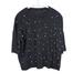 Zara Sweaters | 4/$25 Zara Trafaluc Size S Grey Pearl Embellished Short Sleeve Boxy Sweater | Color: Gray | Size: S