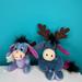 Disney Toys | Disney Store Reindeer Eeyore Christmas Plush Set Stuffed Animal Winnie The Pooh | Color: Blue/Brown | Size: Osg