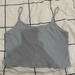 Brandy Melville Tops | Brandy Melville, Light Blue, Spaghetti Strap, Cropped Tank Top, One Size | Color: Blue | Size: One Size