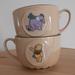 Disney Dining | Disney Winnie The Pooh Eeyore Large Cappuccino Latte Soup Chili Mugs 16 Oz (2) | Color: Green/Tan | Size: 16 Fl Oz