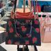 Kate Spade Bags | Kate Spade Madison Safiano Leather Medium Rose Toss Print Satchel Handbag Nwt | Color: Black/Pink | Size: Various