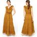 J. Crew Dresses | Jcrew Sleeveless Ruffle Faux Wrap Tiered Maxidress With Braided Belt Size 4 New | Color: Brown | Size: 4