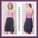 Anthropologie Dresses | Anthropologielilka Colorblock Trapunto Chemise Dress Size S | Color: Gray/Pink | Size: S
