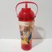Disney Dining | Disneyland Parks Resort Red Beauty & The Beast Drink Bottle W/ Straw | Color: Red/Yellow | Size: Os