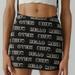 Urban Outfitters Skirts | Euc Urban Outfitters Say Hello Mini Skirt! Sz Medium- Worn Once! | Color: Black/White | Size: M