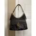 Dooney & Bourke Bags | Dooney Bourke Santorini Brown Lizard Embossed Leather Logo Lock Hobo Tote Bag | Color: Brown | Size: Os