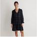 Madewell Dresses | Madewell Tie-Neck Tiered Mini Dress In Plaid | Color: Black/Green | Size: S
