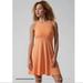 Athleta Dresses | Athleta Santorini Thera Dress Sleeveless Orange Peach Flowy Stretch Size Large | Color: Cream/Orange | Size: L