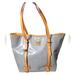 Dooney & Bourke Bags | Authentic Dooney & Bourke Gray Patent Leather Tote | Color: Gray/Tan | Size: Os
