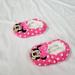 Disney Shoes | Disney Minnie Mouse Slippers Socks Pink White Polka Dot Toddler Girls Size 2t-3t | Color: Pink/White | Size: 2t-3t