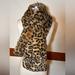 Zara Accessories | Limited Edition Leopard Print Eco-Fur Stole-Scarf | Color: Brown | Size: Os