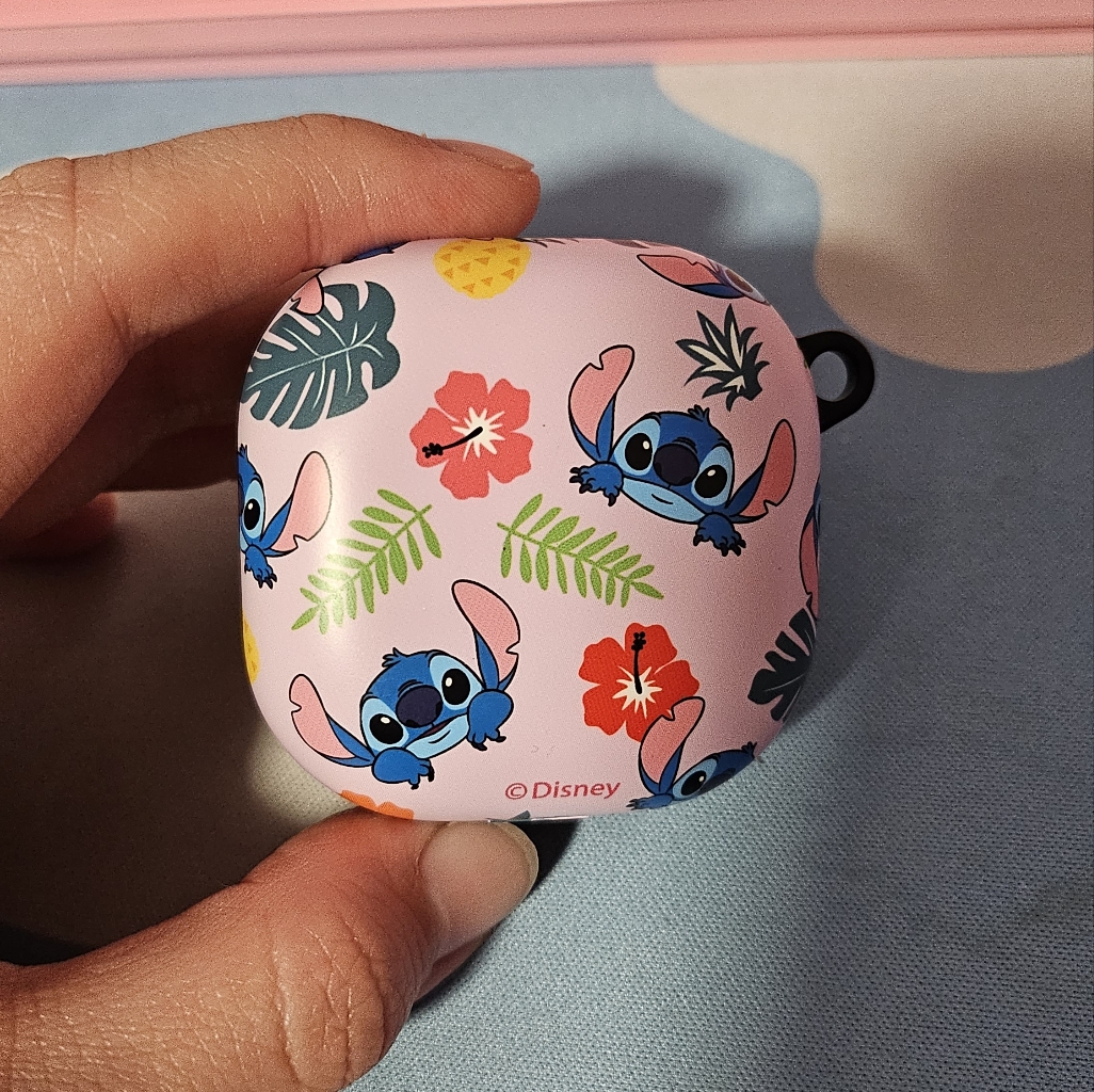 Disney Other | Galaxy Buds Disney Stitch Case | Color: Blue/Pink | Size: Os