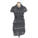 SM Wardrobe Cocktail Dress - Sweater Dress: Blue Jacquard Dresses - Women's Size Medium