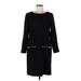 J.Crew Casual Dress - Sweater Dress: Black Dresses - Women's Size 8