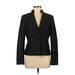 Calvin Klein Blazer Jacket: Black Chevron/Herringbone Jackets & Outerwear - Women's Size 6