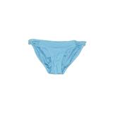 Volcom Swimsuit Bottoms: Blue Solid Swimwear - Women's Size Small