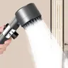 Soffione doccia a 3 modalità soffione doccia ad alta pressione con arresto a una chiave soffione
