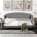 Modern Full Size Luxury Tufted Button Daybed