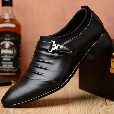Men Formal Business Leather Fashion Slip on Moccasins Casual Shoes Man Party Formal Dress Shoes Wedding Flats Zapatos Hombre 48