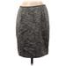 Le Suit Casual Skirt: Gray Baroque Print Bottoms - Women's Size 2