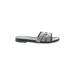 Olivia Miller Sandals: Silver Shoes - Women's Size 9 - Open Toe