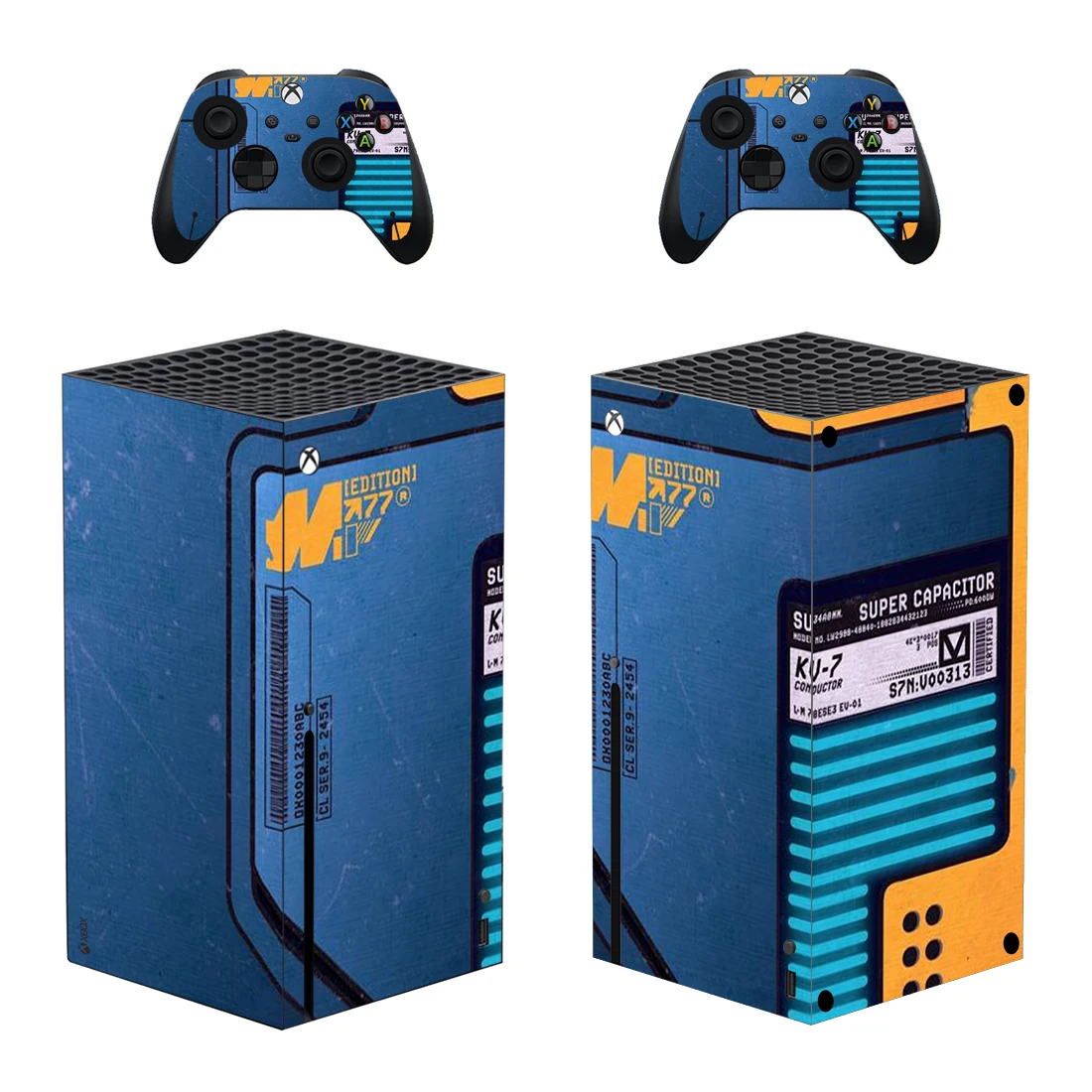 Custom Design Skin Sticker Decal Cover for Xbox Series X Console and 2 Controllers Xbox Series X Skin Sticker Vinyl